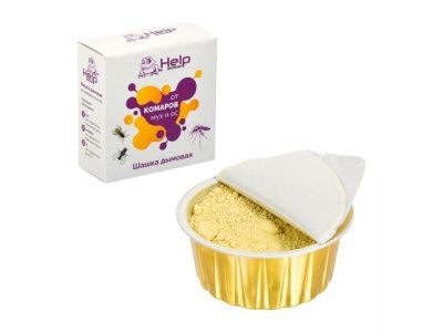 Шашка дымовая от комаров, мух и ос, инсектицидная, 50 г, HELP 80233