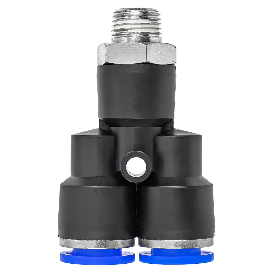 Фитинг Y-образный для пластиковых трубок 8 мм-наружная резьба 1/8'' RockForce RF-SPX08-01