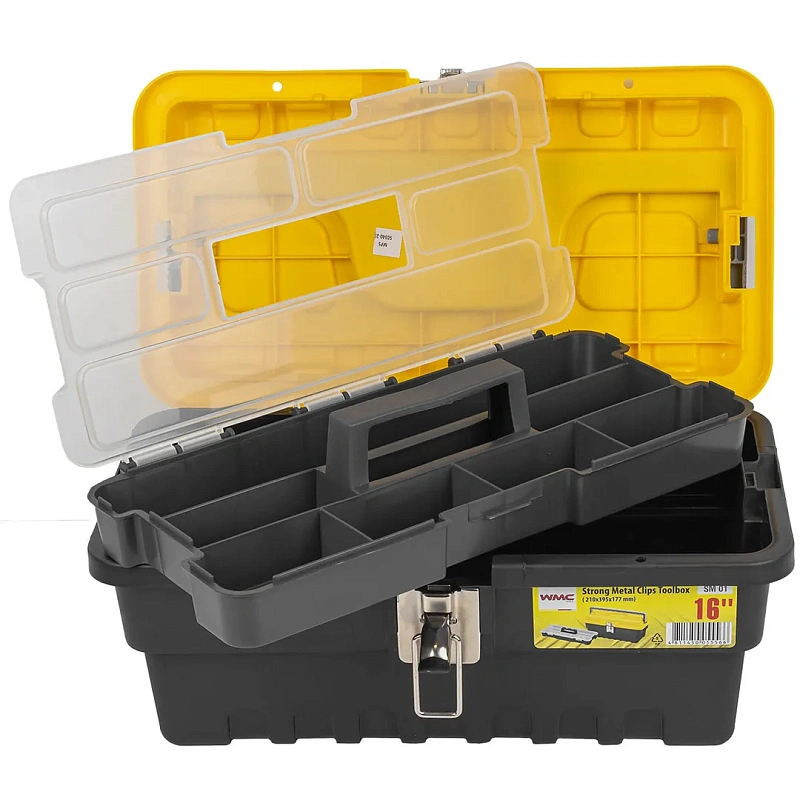 Ящик пластмассовый 16", 210x395x177 мм WMC TOOLS WMC-SM 01