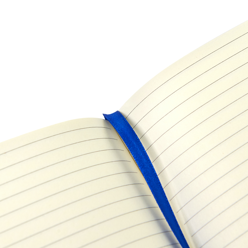 Блокнот "1818-16", А5, 96 листов, на резинке, синий