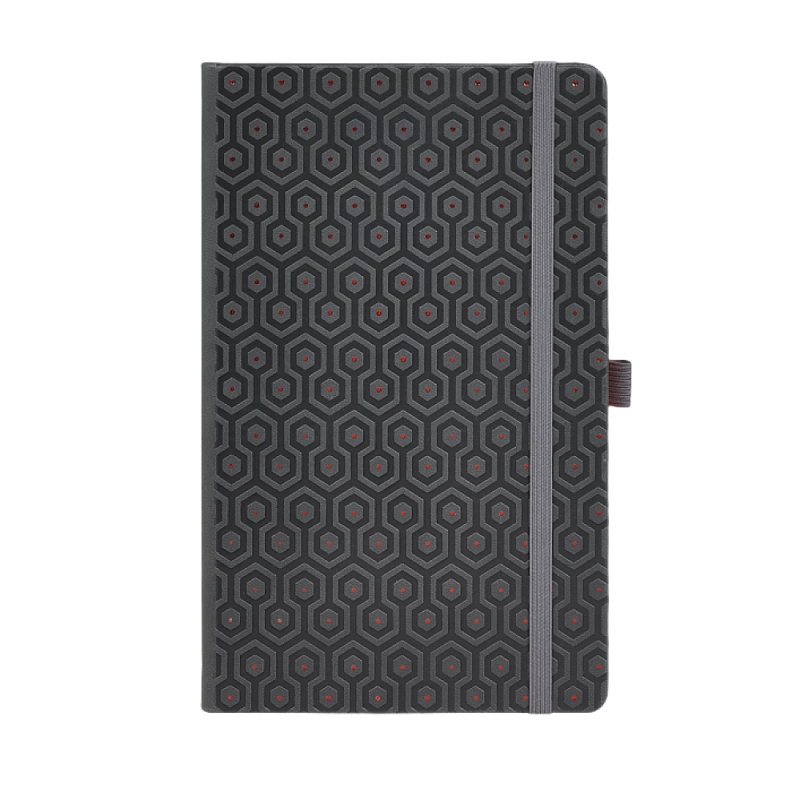 Блокнот "Copper honeycomb", А5, 96 листов, черный, срез бронзовый