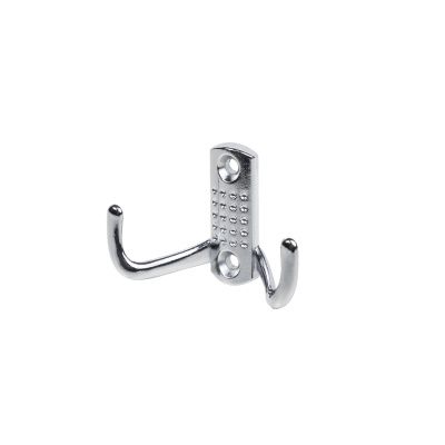 Крючок меб. двухрожковый мет. WP12 хром GRIDLI 54024