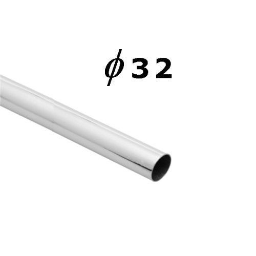 Труба d32 L-3000 (1,80кг/1,0мм), хром AKS 22603