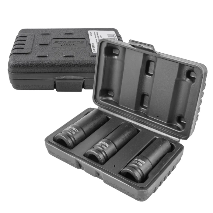 Набор ударных головок для литых дисков 17, 19, 21 мм 3 пр 1/2'' 6-гр Forsage F-4032TH