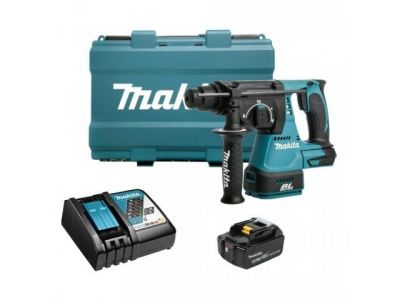 Аккум. перфоратор DHR 242 RT в кейсе, 18.0 В, Li-Ion, 2.0 Дж, вес 3.3 кг, Makita DHR242RT