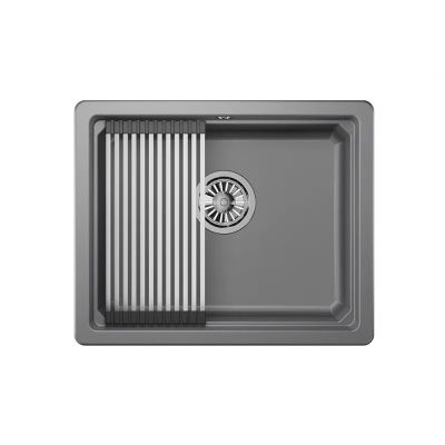 Мойка кварц, прямоугольная, KS-5501U, 550*450мм, алюминиум, под столешницу, Granula 119240