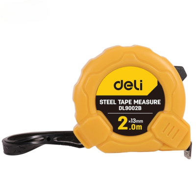 Рулетка Deli YS EDL9002B, 2 м х 13 мм, желтый, черный