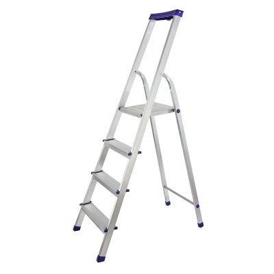 Стремянка алюминиевая с органайзером "Универсал", 4 ступени, Сибртех 97894