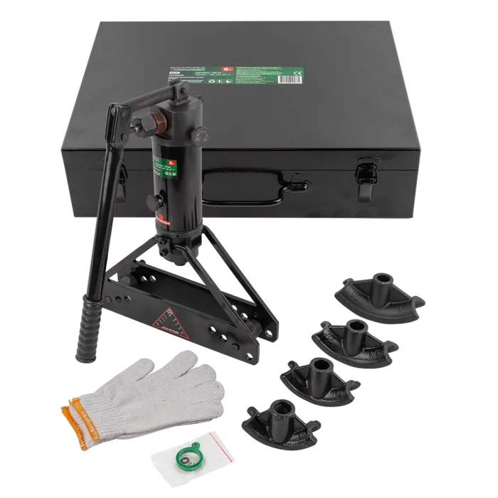 Трубогиб гидравлический ручной горизонтальный 6т 3/8'', 1/2'', 3/4'', 1'', ход поршня 150 мм RockForce RF-W1A