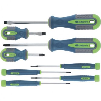 Набор отверток универсальный, CrV, 8 пр. Сибртех 13375