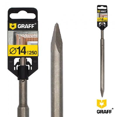 Зубило пикообразное 14х250 мм SDS-plus GRAFF 6114250