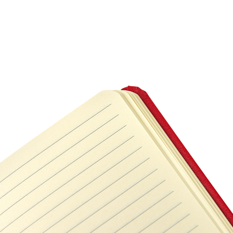 Блокнот "1818-16", А5, 96 листов, на резинке, красный