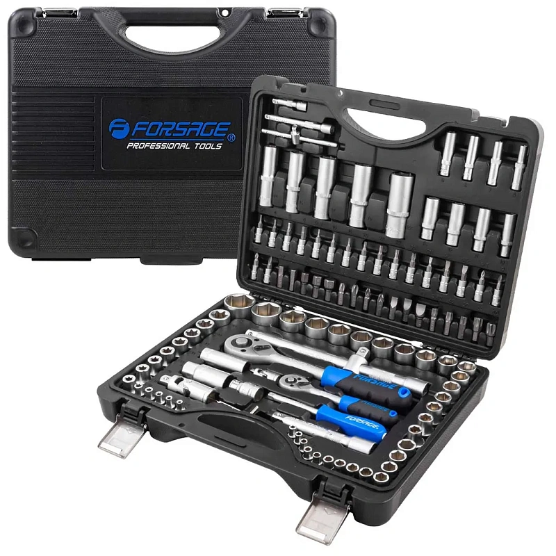 Набор инструментов 108 пр 1/4''&1/2'' 6-гр Forsage F-41082-5