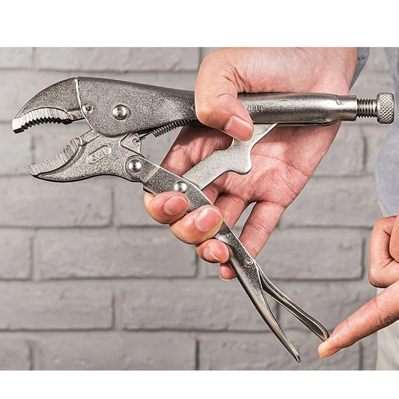 Клещи зажимные с фиксатором 220 мм Deli YS EDL0381