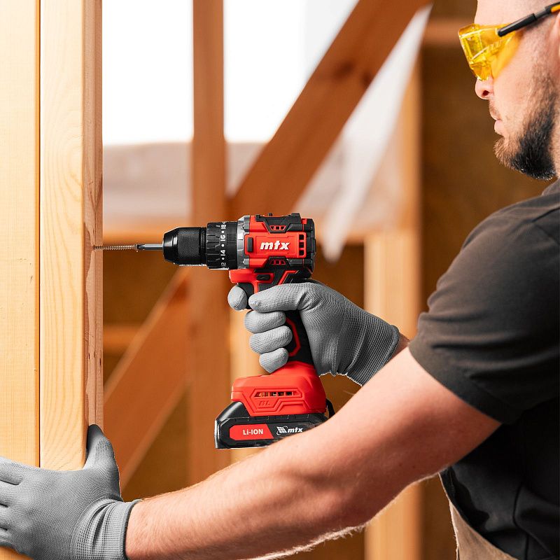 Дрель-шуруповерт аккумуляторная ударная бесщет. CIDS-BL-20, Li-Ion, 20 В MTX 26188