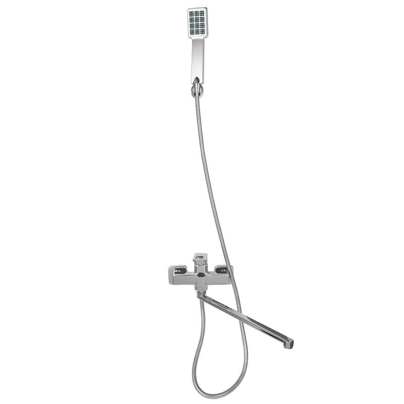 Смеситель для ванны, цинк, хром Wisent W2249