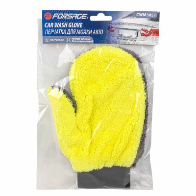 Салфетка варежка для мойки а/м Forsage F-CWM3851