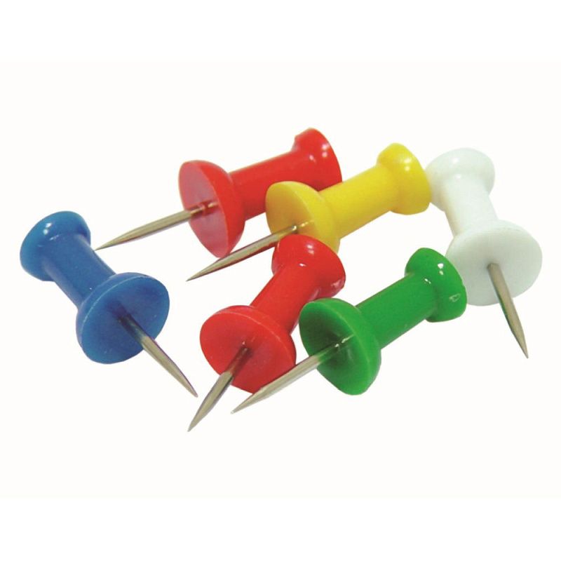 Иглы-кнопки Office products "Пешки", 100 шт, ассорти