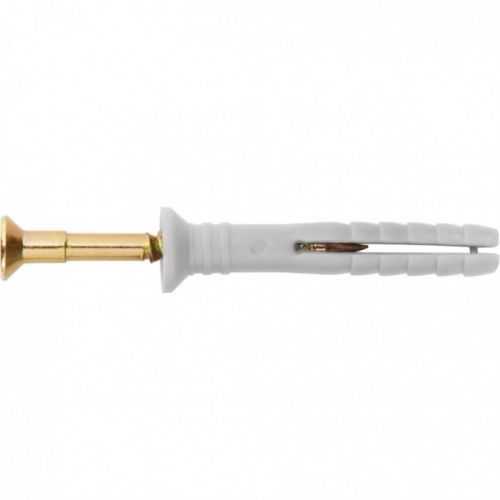 Дюбель-гвоздь полипропиленовый с потайным бортиком Сибртех