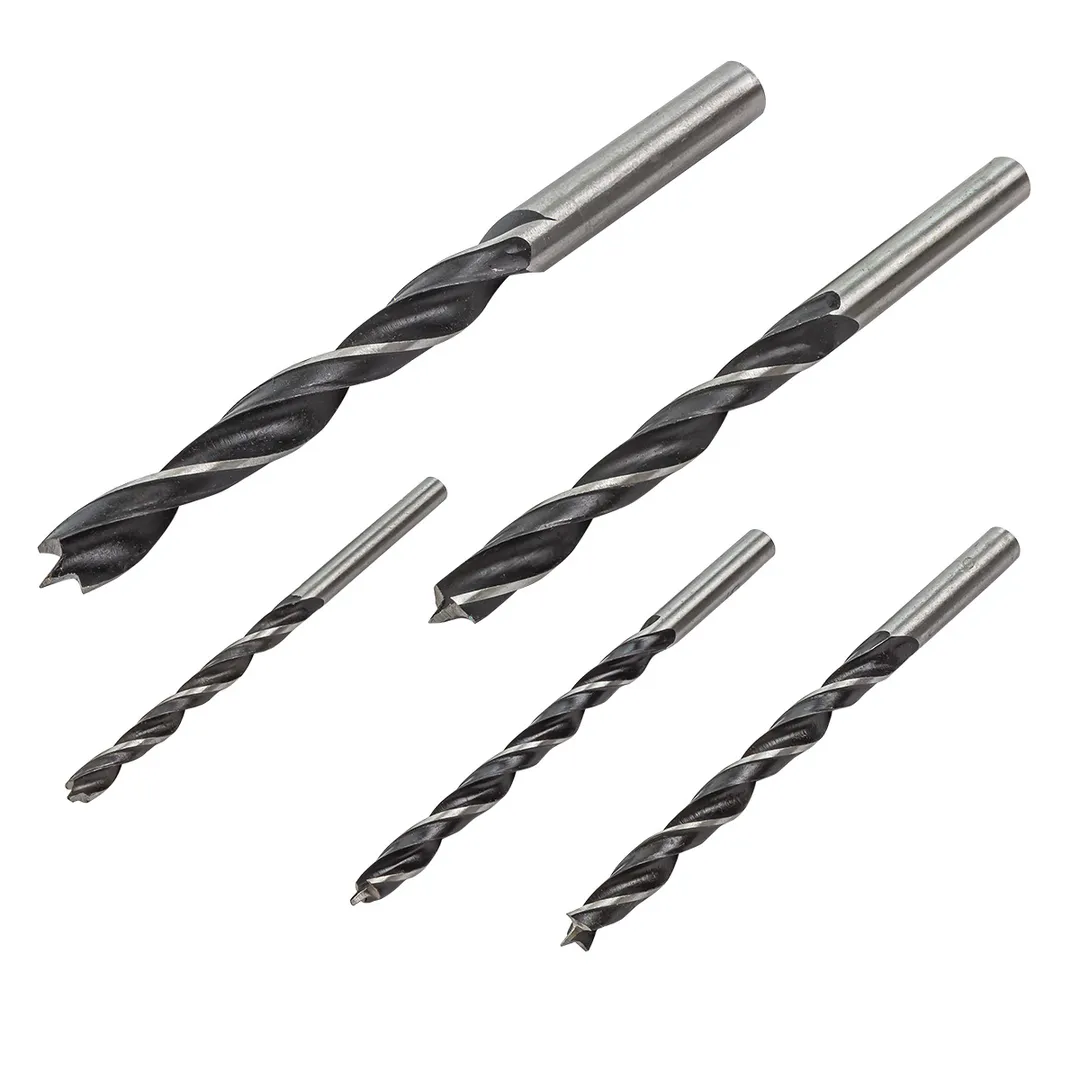 Набор сверел по дереву 4-5-6-8-10 мм HRС 50, 5 пр. Krino 05010201