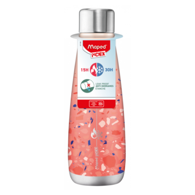 Термос "Maped Picnik Terrazzo", сталь, 500 мл. , розовый