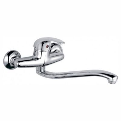 Смеситель для кухни настенный, цинк, хром Ledeme L4629-B