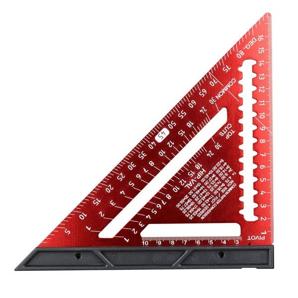 Угольник Свенсона метрический плотницкий с пузырьковым уровнем HSQR04-0180B (180 мм, магнит) PIT HSQR04-0180B