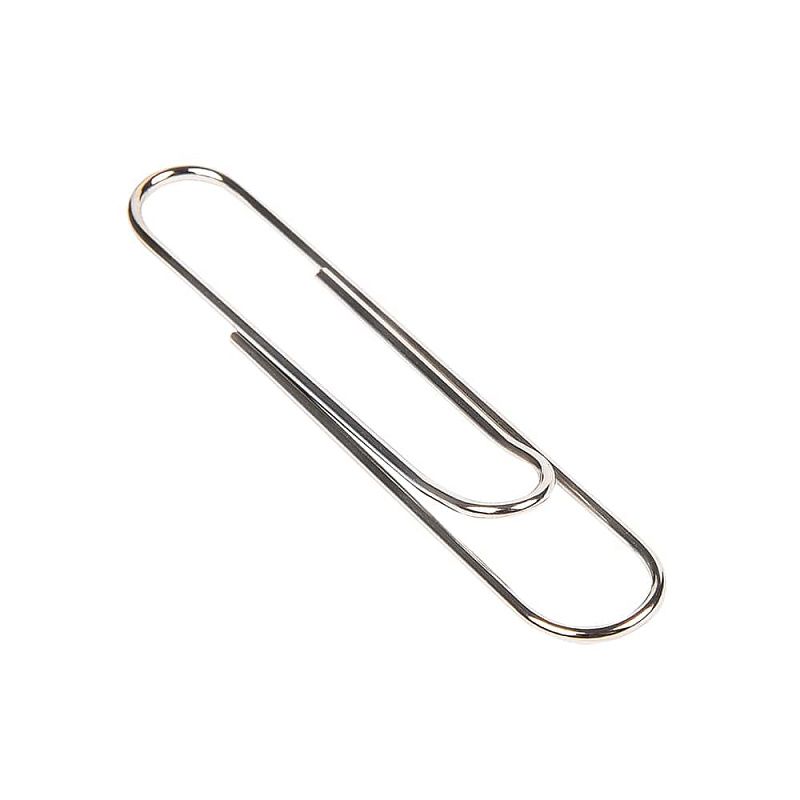 Скрепки "Kores", 50 мм, 100 шт, серебристый