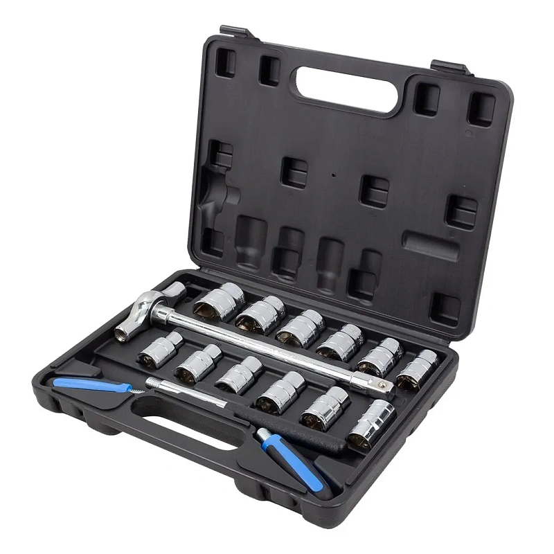 Набор головок 8-24 мм 1/2'' 6-гр с Т-образной трещоткой 17 пр Forsage F-4171