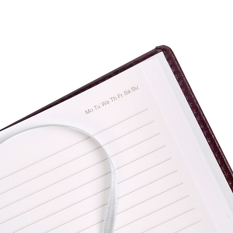 Ежедневник недатированный "Pelle Siena", А5, 272 страницы, бургунди