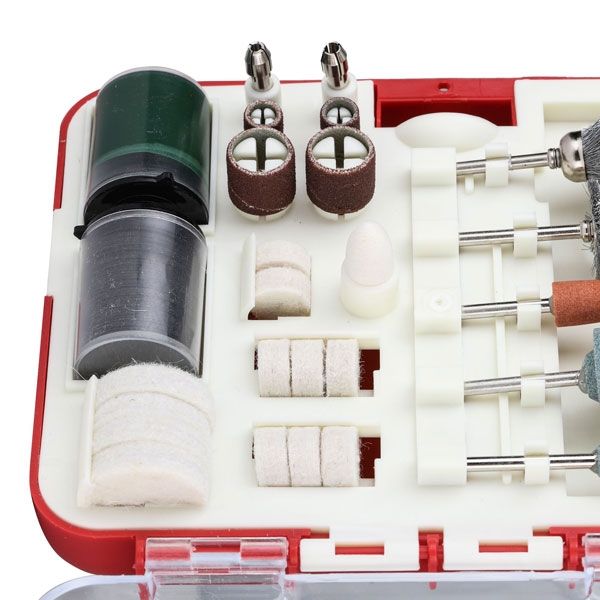 Набор принадлежностей для гравировальных машин, 71 предмет, пластиковый кейс PIT ASET11-0071