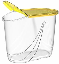 Емкость для сыпучих продуктов Wave 1,5 л (лимон) BEROSSI ИК 34555000