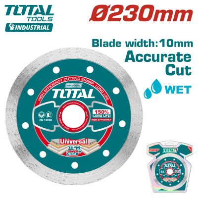 Диск алмазный 230x10x22,2 мм TOTAL TAC2122301