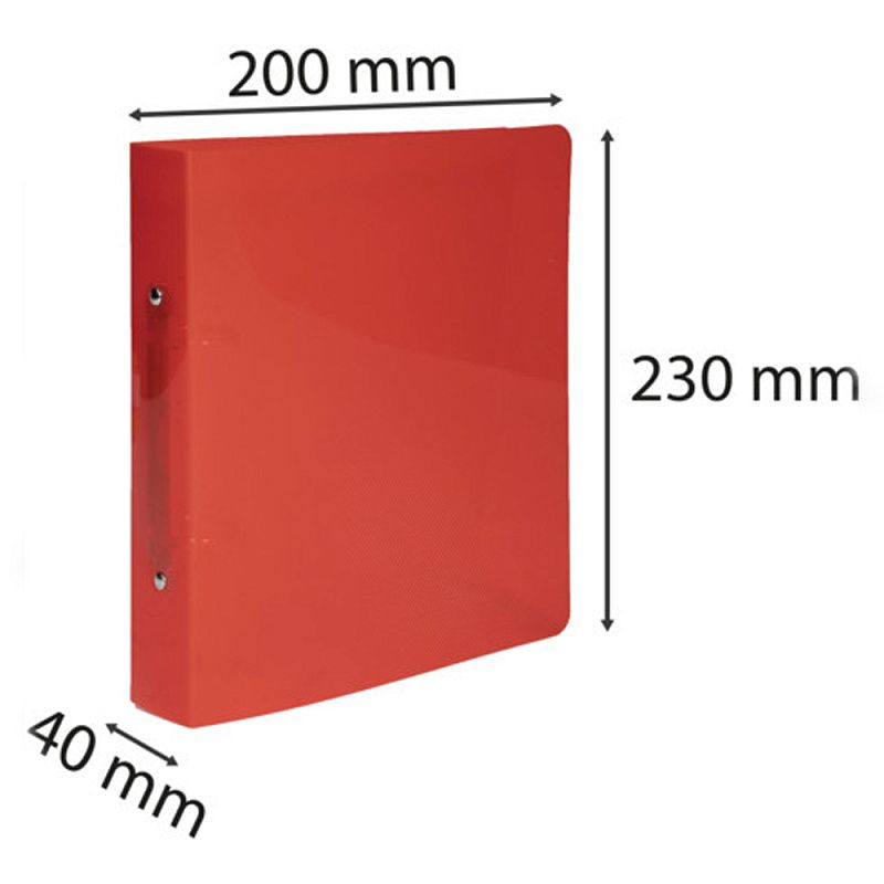 Папка на кольцах "Crystal", 2 кольца, А5, ассорти