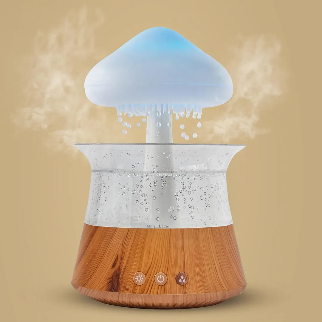 Светильник-увлажнитель воздуха ''Гриб'' EL15 CH06-2(wood)