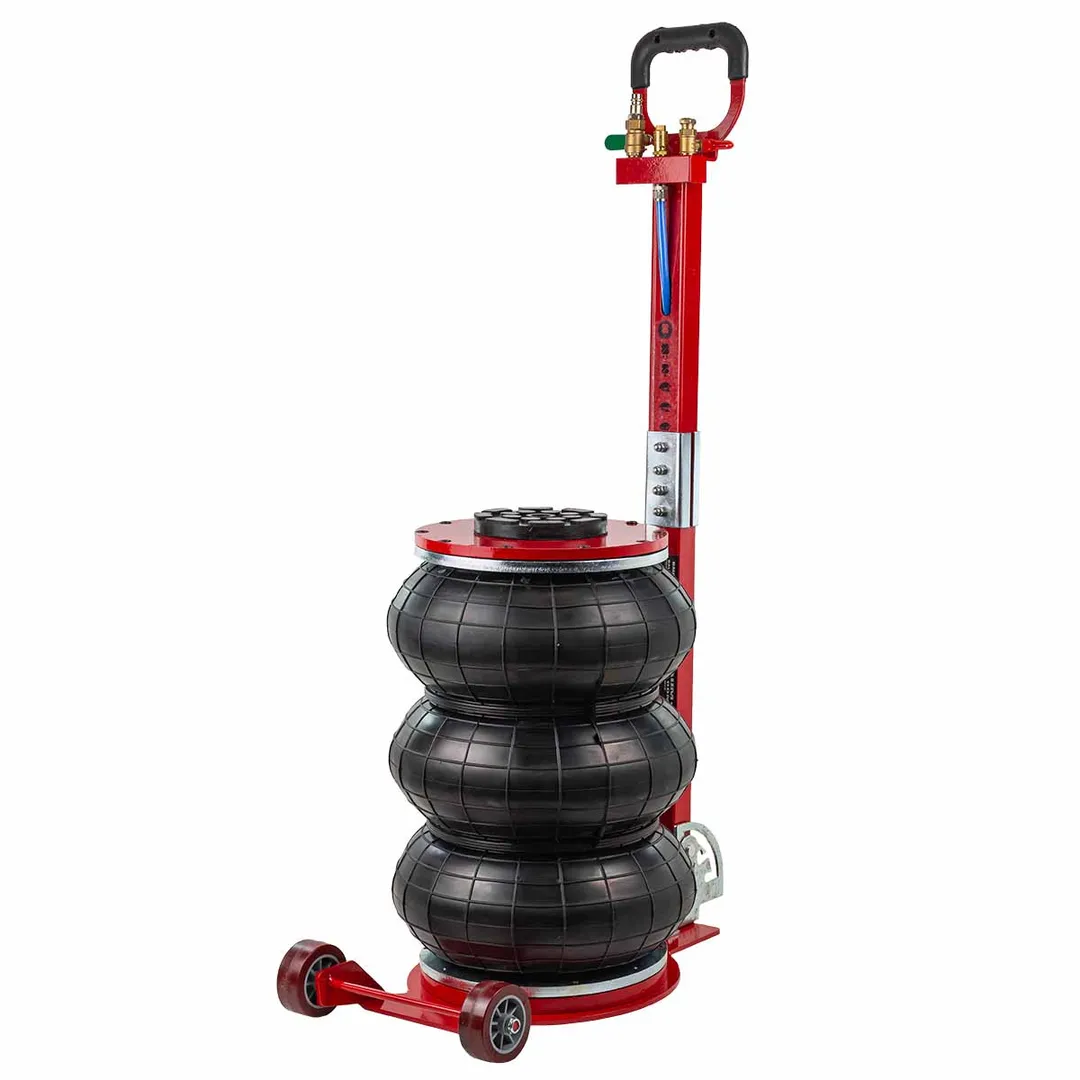 Домкрат подкатной пневматический 6 т, 6-12bar 145-440 мм, 3 подушки, Ø320 мм BaumAuto BM-YHQD-3WT-320A