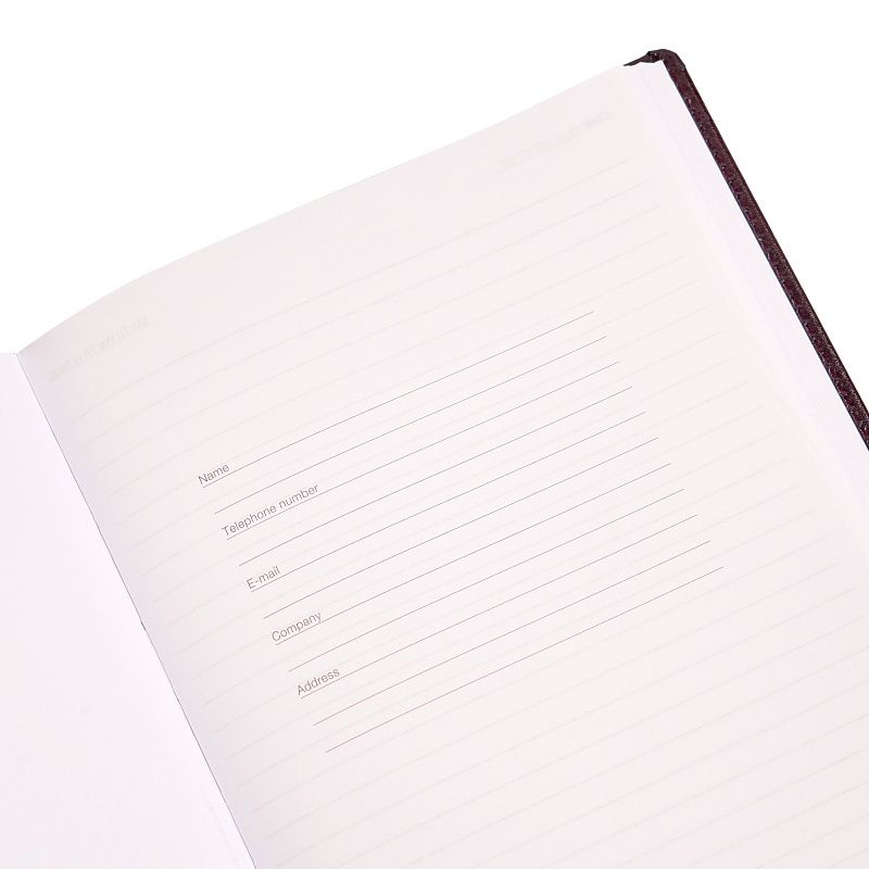 Ежедневник недатированный "Pelle Siena", А5, 272 страницы, бургунди