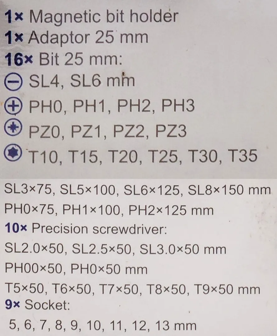 Набор отверток в комплекте с битами 44 пр Scheppach Sch-7044B