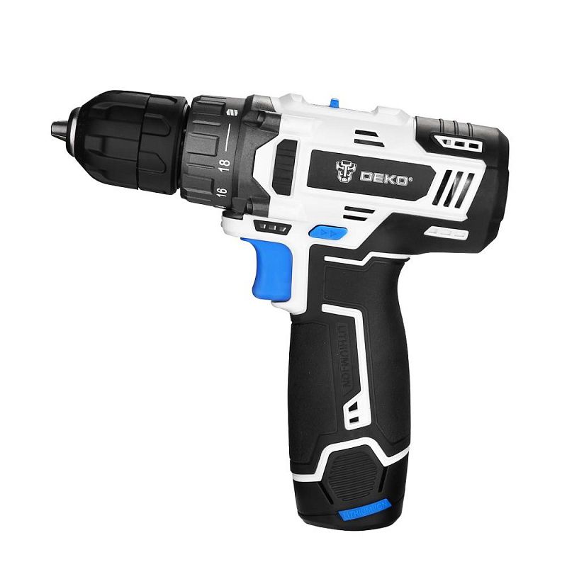 Дрель-шуруповерт аккумуляторная GCD12DU3 SNOW WHITE SET1 DEKO 063-4170