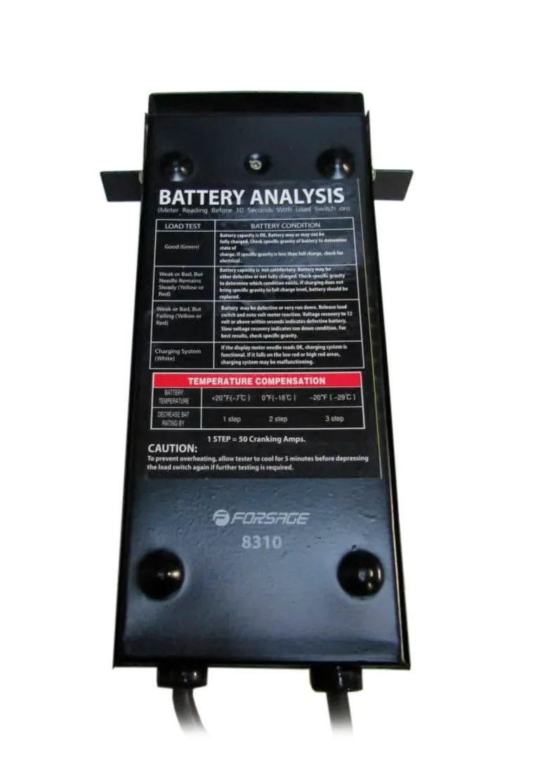 Тестер аккумуляторных батарей аналоговый 6V-12V, 100А Forsage F-8310