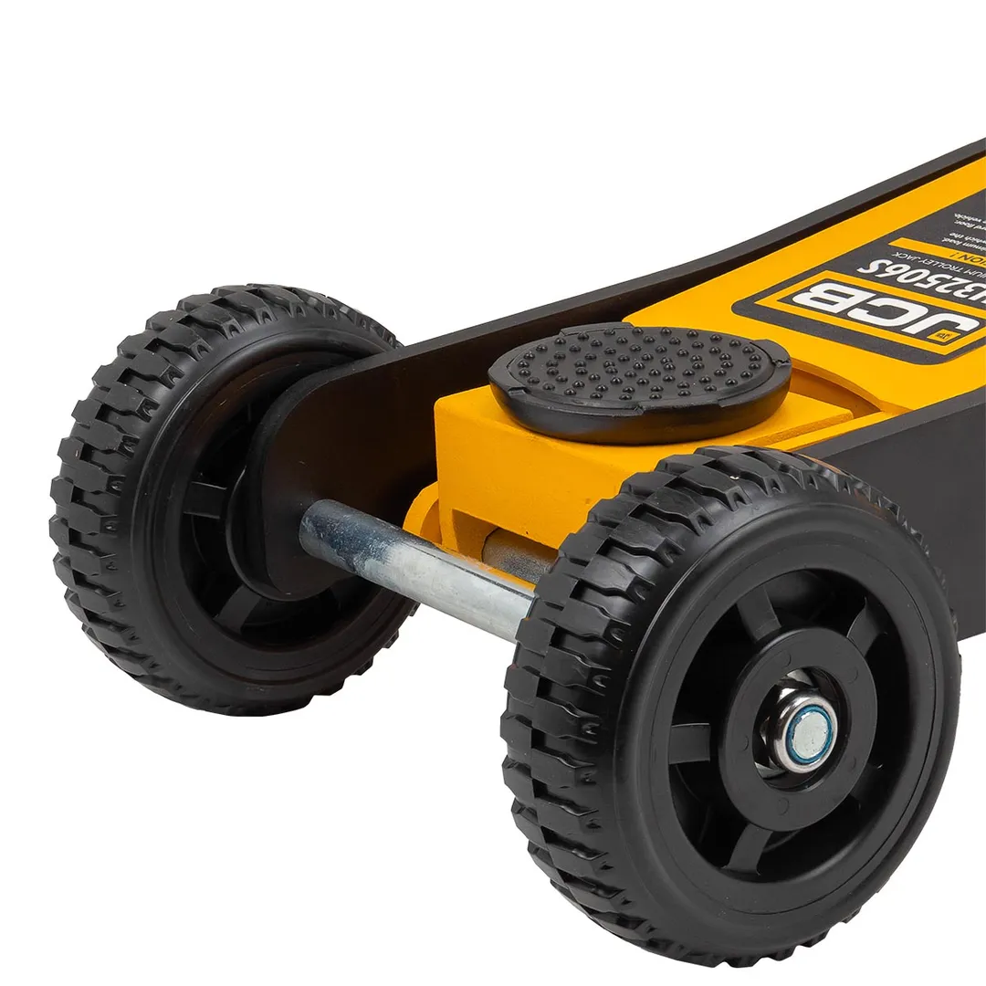 Домкрат подкатной гидравлический на резиновых колесах в комплекте с удлинителями 2.5 т, 140-677 мм JCB JCB-TH32506S