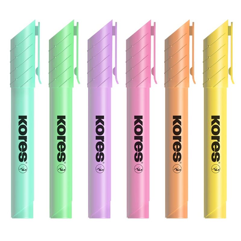 Набор маркеров текстовых "HighLiner Plus", 6 шт, ассорти