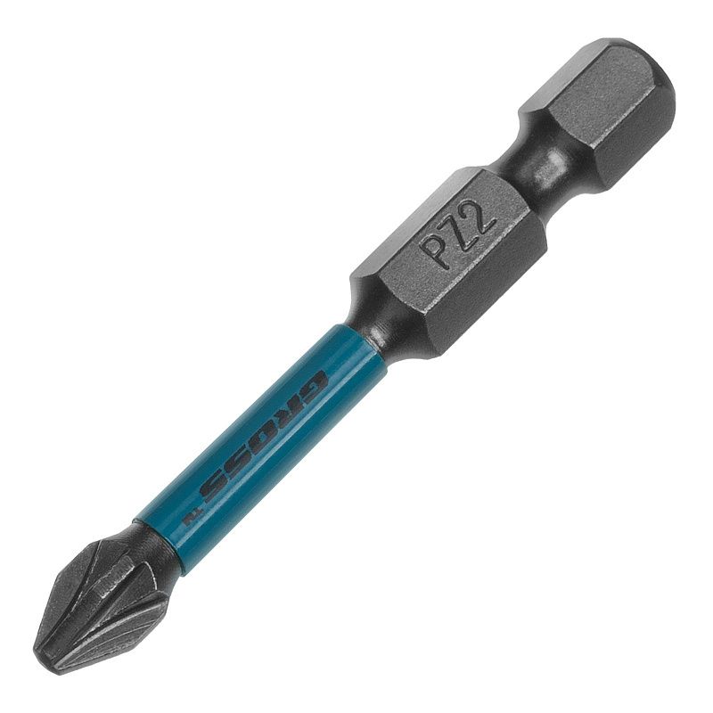 Набор бит торсионных PZ2x50 мм, для ударных шуруповертов, отрывн., 10 шт Gross 114095