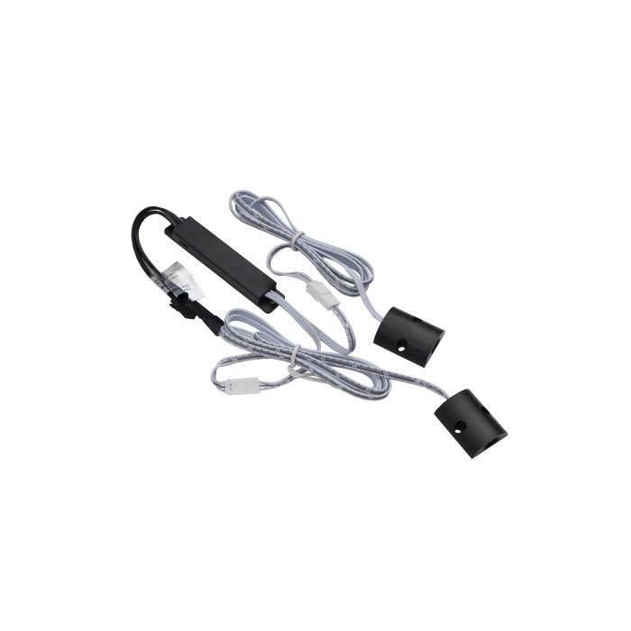 Выключатель бесконтактный двойной для шкафов (на преграду), накладной, 60W черный AKS 78193