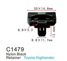 Клипса для крепления внутренней обшивки а/м Тойота пластиковая, 100 шт Forsage C1479(Toyota)