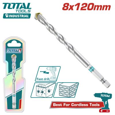 Сверло по бетону с шестигранным хвостовиком TOTAL