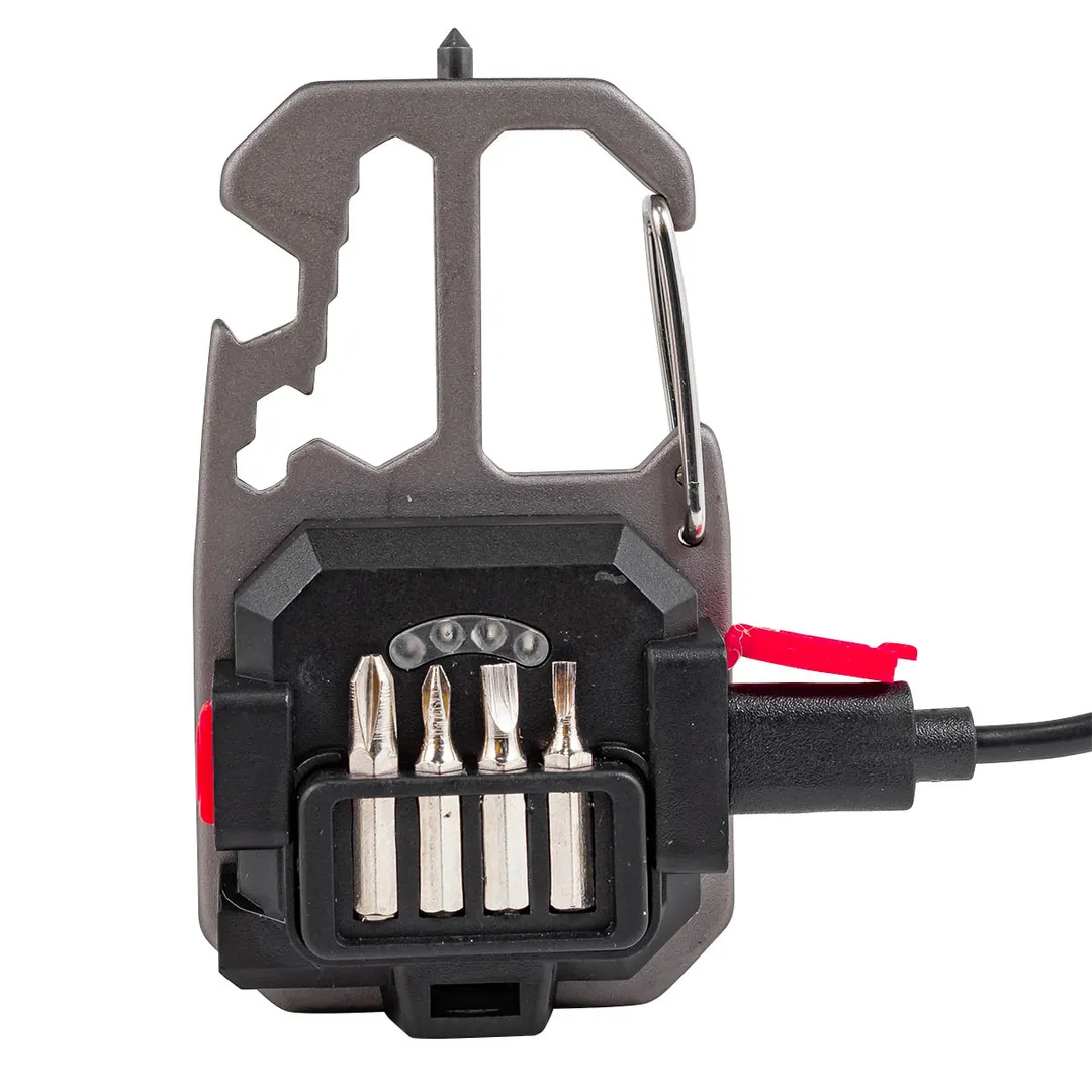 Фонарь портативный многофункциональный, светодиод COB, 7 режимов освещения, 3.7V, 5W, IP64 Forsage F-JBEL9907