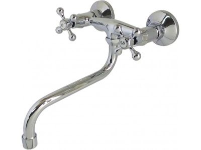 Смеситель для кухни настенный, цинк, хром Wisent W4665