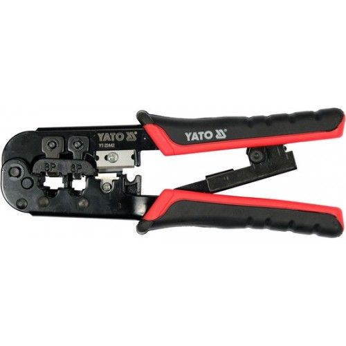 Пресс-клещи для обжима и зачистки кабеля (RJ45, RJ11, RJ12) Yato YT-22442