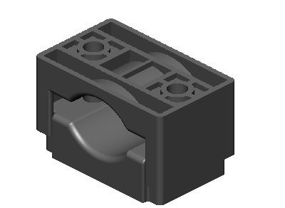 Одиночное кабельное крепление D 25-40 мм EKF scc2540
